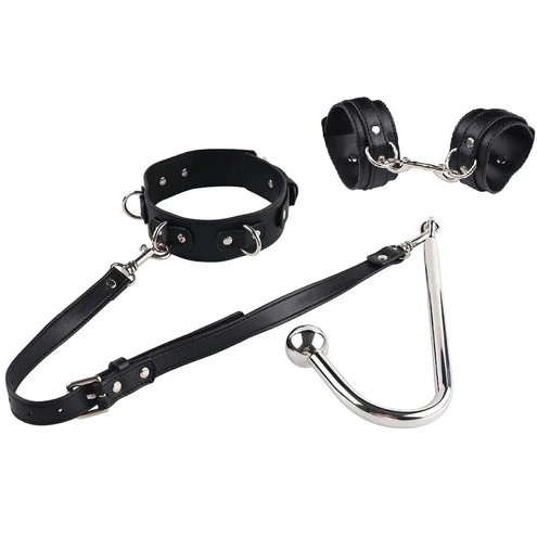 and Beaded Cuffs Anal Hook Collar with Elegant 5334 0724